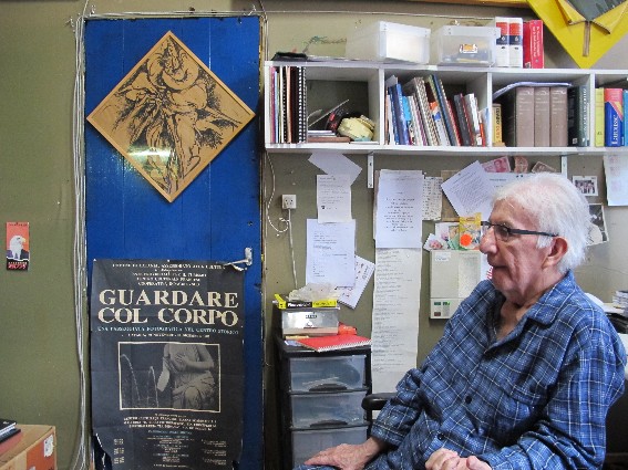 Cárdenas in zijn atelier, 2013,foto franck gribling